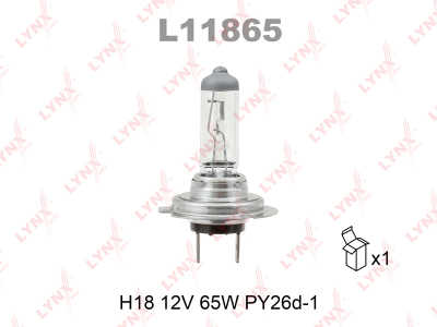 Лампа накаливания галогенная (H18 12V 65W PY26d-1)